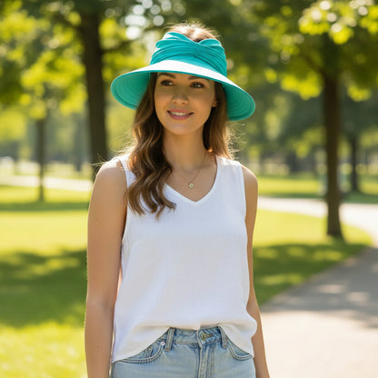 Women's Wide Brim Sun Beach Hat Packable | Sun Protection - Image 3