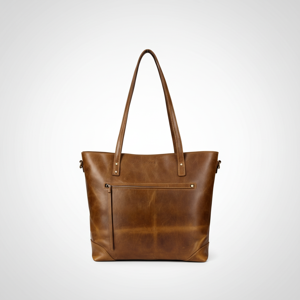 Womens Zippered Tote Bag Handbag Large - Image 7