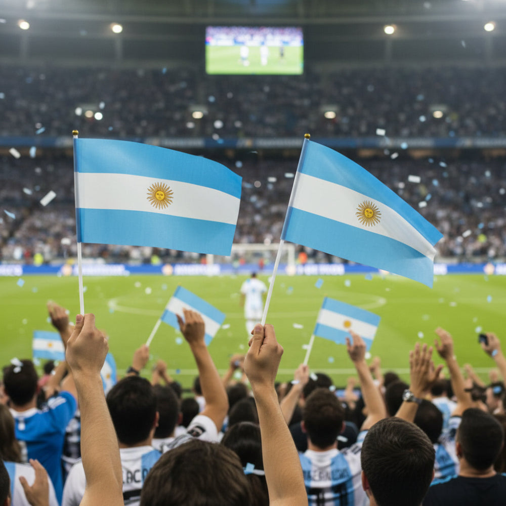 World Cup Argentina Flag National Flag Miniature - Image 1