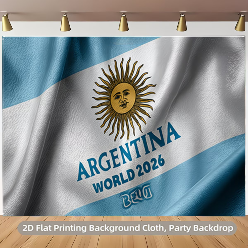 World Cup Argentina Flag Party Backdrop Wall Art Banner - Image 2