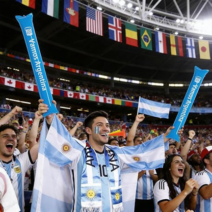 World Cup Argentina Flag Soccer Scarf Thunder Sticks - Image 3