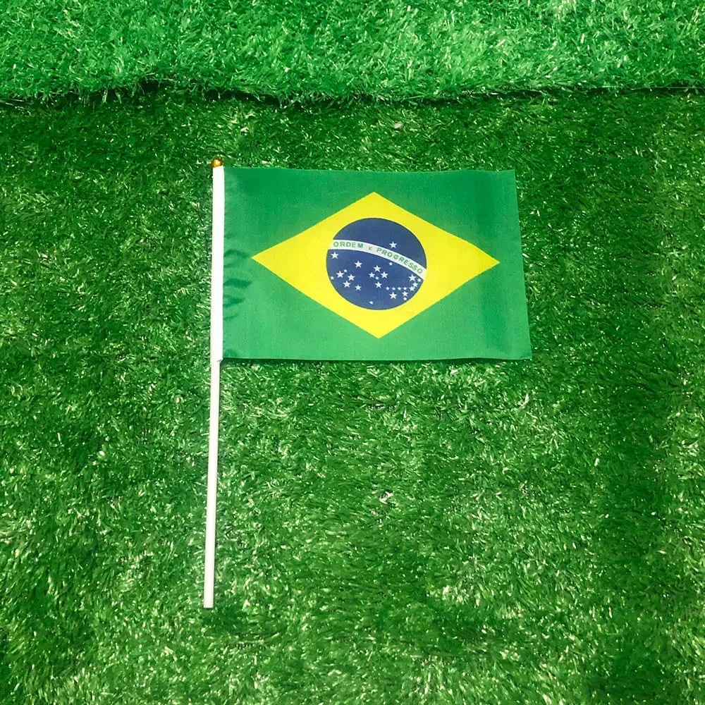 World Cup Brazil Flag Hand Waving Mini Party - Image 3