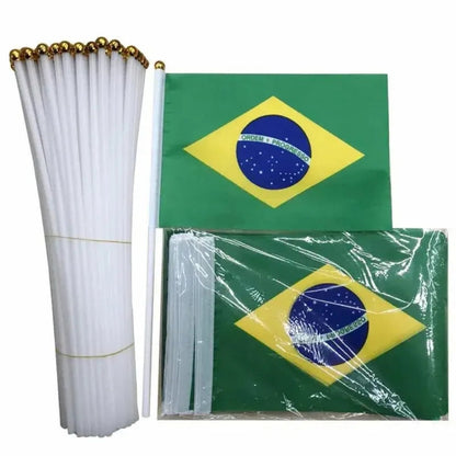 World Cup Brazil Flag Hand Waving Mini Party - Image 6