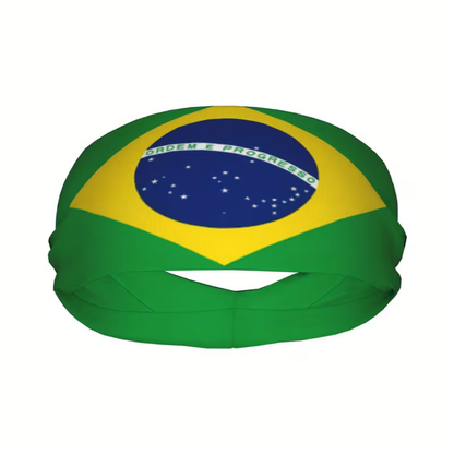 World Cup Brazil Flag Sports Headband Soccer Sweatband - Image 3