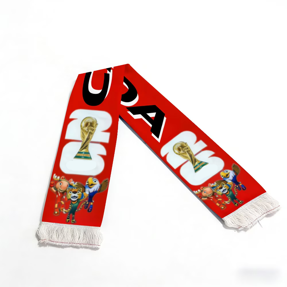 World Cup Canada Flag Fan Scarf Hand Wash Canada Sports - Image 4