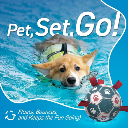 World Cup Interactive Dog Toy Durable Ball Mesh Rope Grip - Image 4