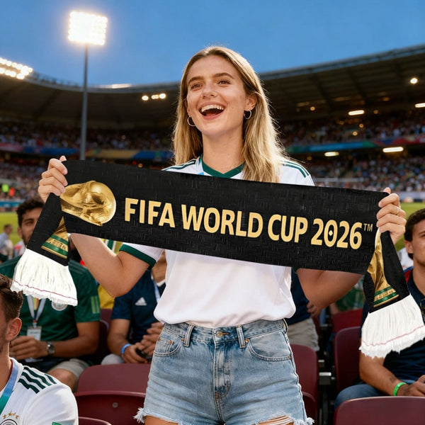 World Cup Soccer Scarf Football Fan Striped Fringe Fan - Image 1