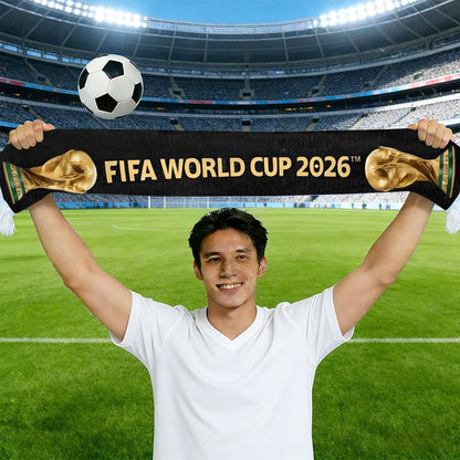 World Cup Soccer Scarf Football Fan Striped Fringe Fan - Image 2