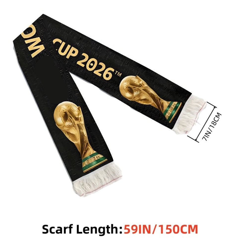 World Cup Soccer Scarf Football Fan Striped Fringe Fan - Image 4