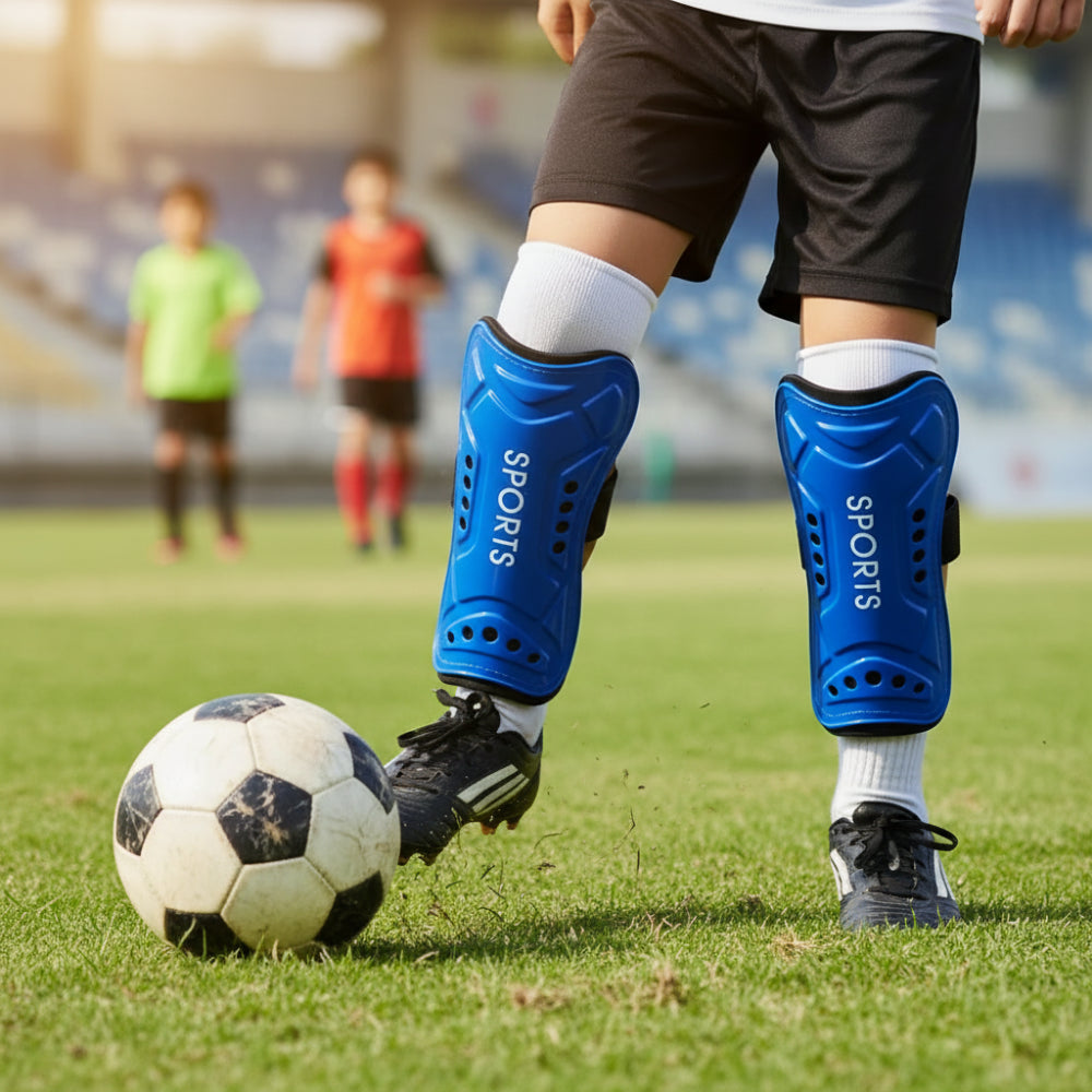 Caneleiras de Futebol Juvenil para a Taça do Mundo, Mangas de Proteção para Pernas à Prova de Impactos