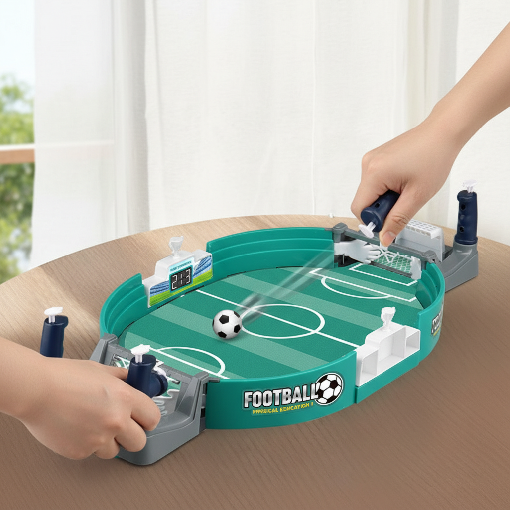World Cup Table Football Set Compact Arcade Mini Football Game - Image 4
