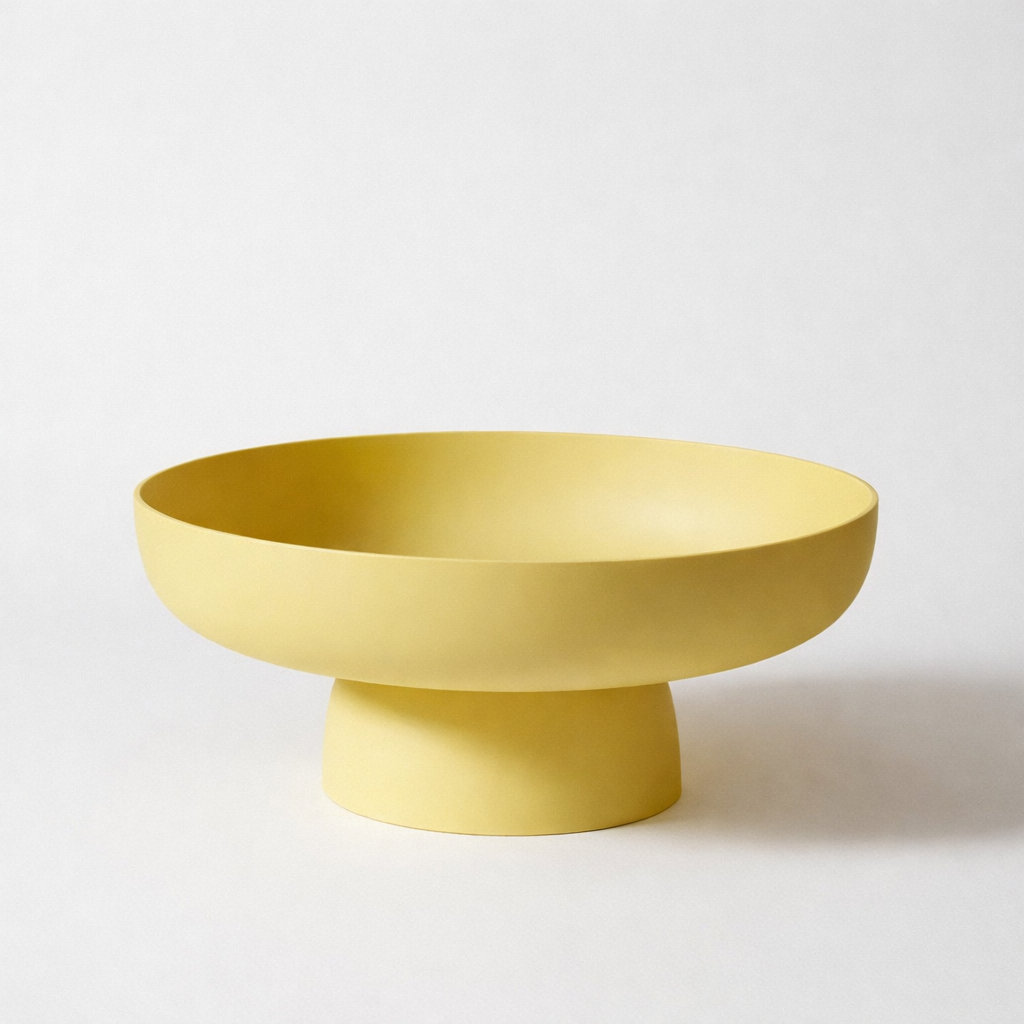 Table Fruit Bowl Pedestal Decorative Kitchen Counter Serving Bowl